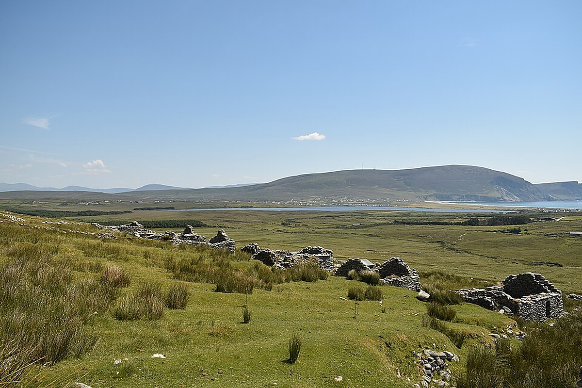 Photo of the Deserted Village at Slievemore, Achill Island